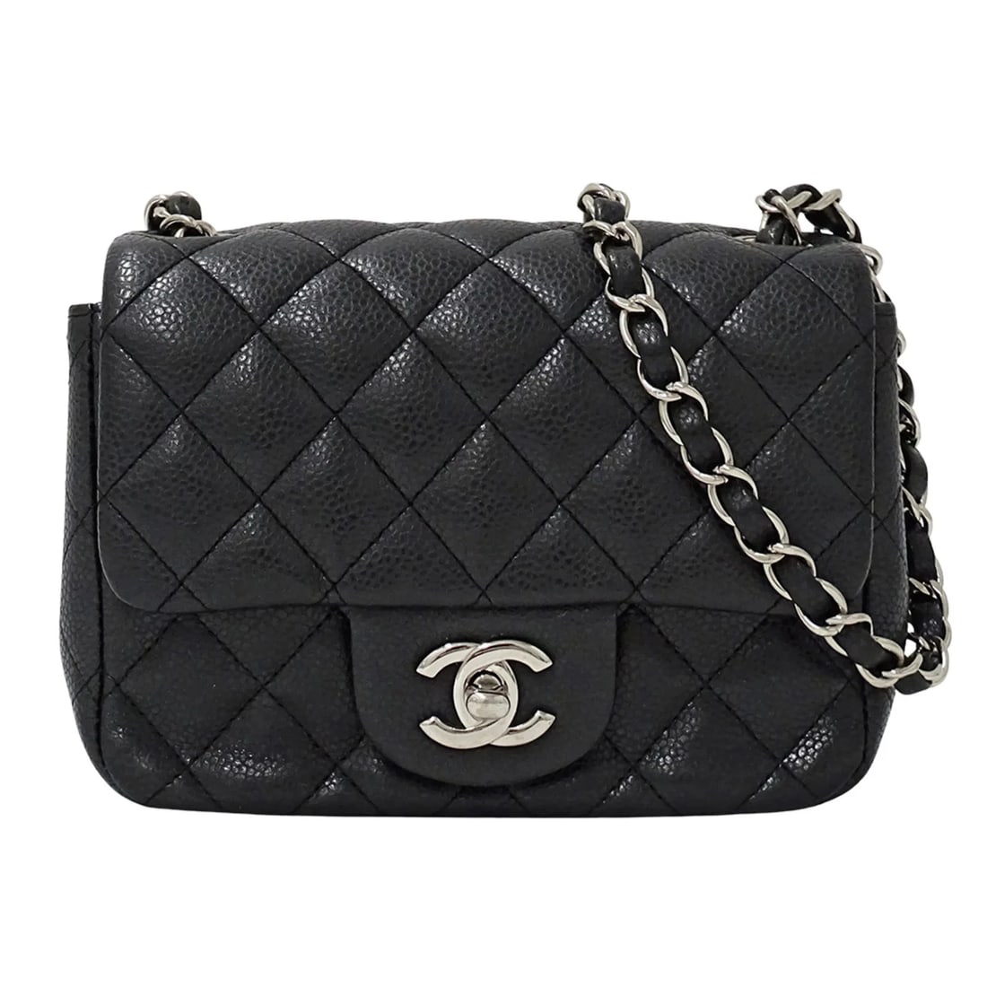CHANEL MATELASSE MINI HANDBAG FOR WOMEN, BRAND NAME SHOULDER BAG: Chanel Matelasse Mini Handbag for Women, Brand Name Shoulder Bag Brand: Chanel Type/Style: Handbag, Shoulder bag Material: Grained Calfskin Color: Black Size: (HxWxD)13cm x 17cm x 7cm / 5.11'' x 6.69'