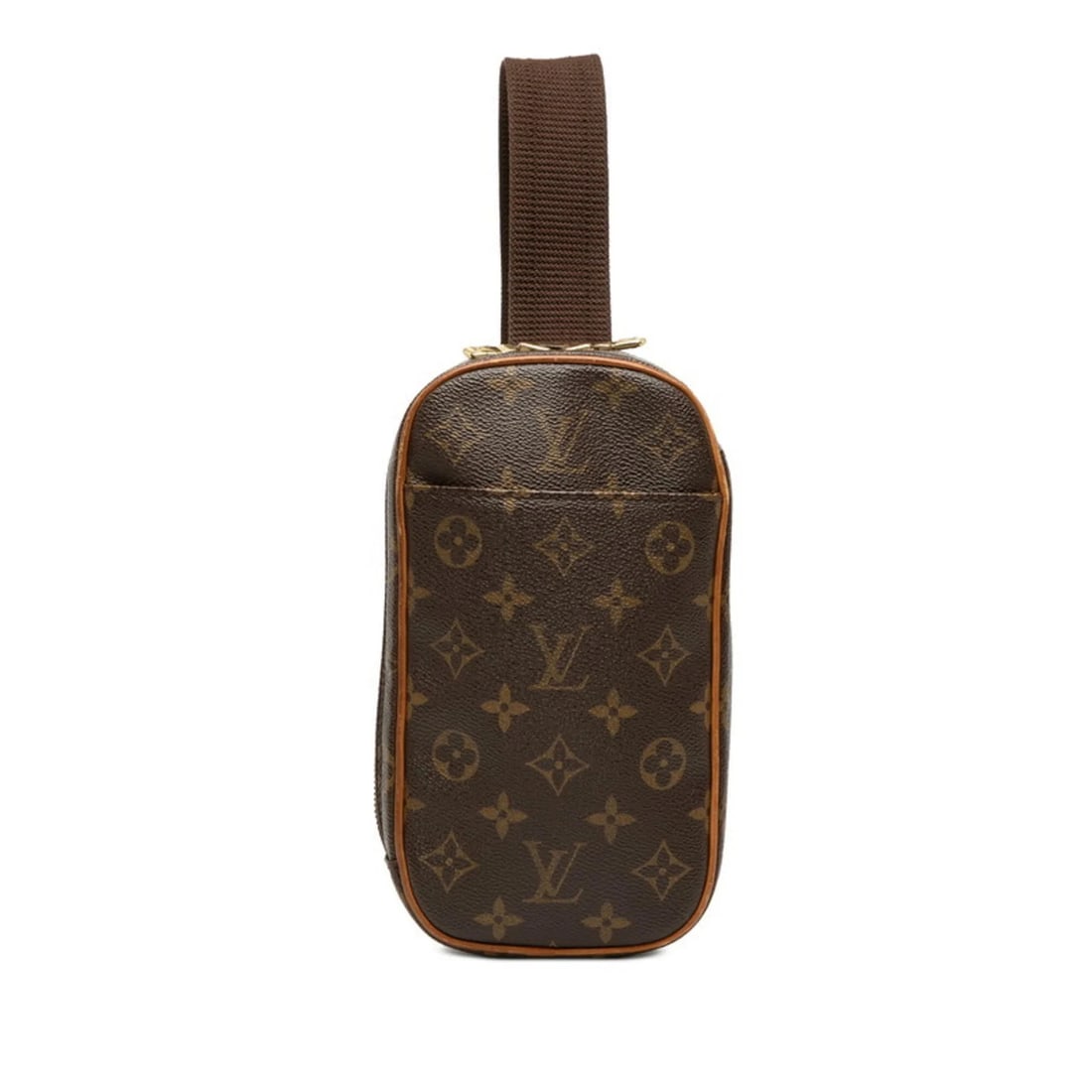 LOUIS VUITTON MONOGRAM POCHETTE GANGE BODY BAG WAIST BROWN: Louis Vuitton Monogram Pochette Gange Body Bag Waist Brown Brand: Louis Vuitton Type/Style: Pochette, Sling bag Material: PVC,Leather Color: Brown Size: (HxWxD)22cm x 12.5cm x 5cm / 8.66'' x 4.92'' x 