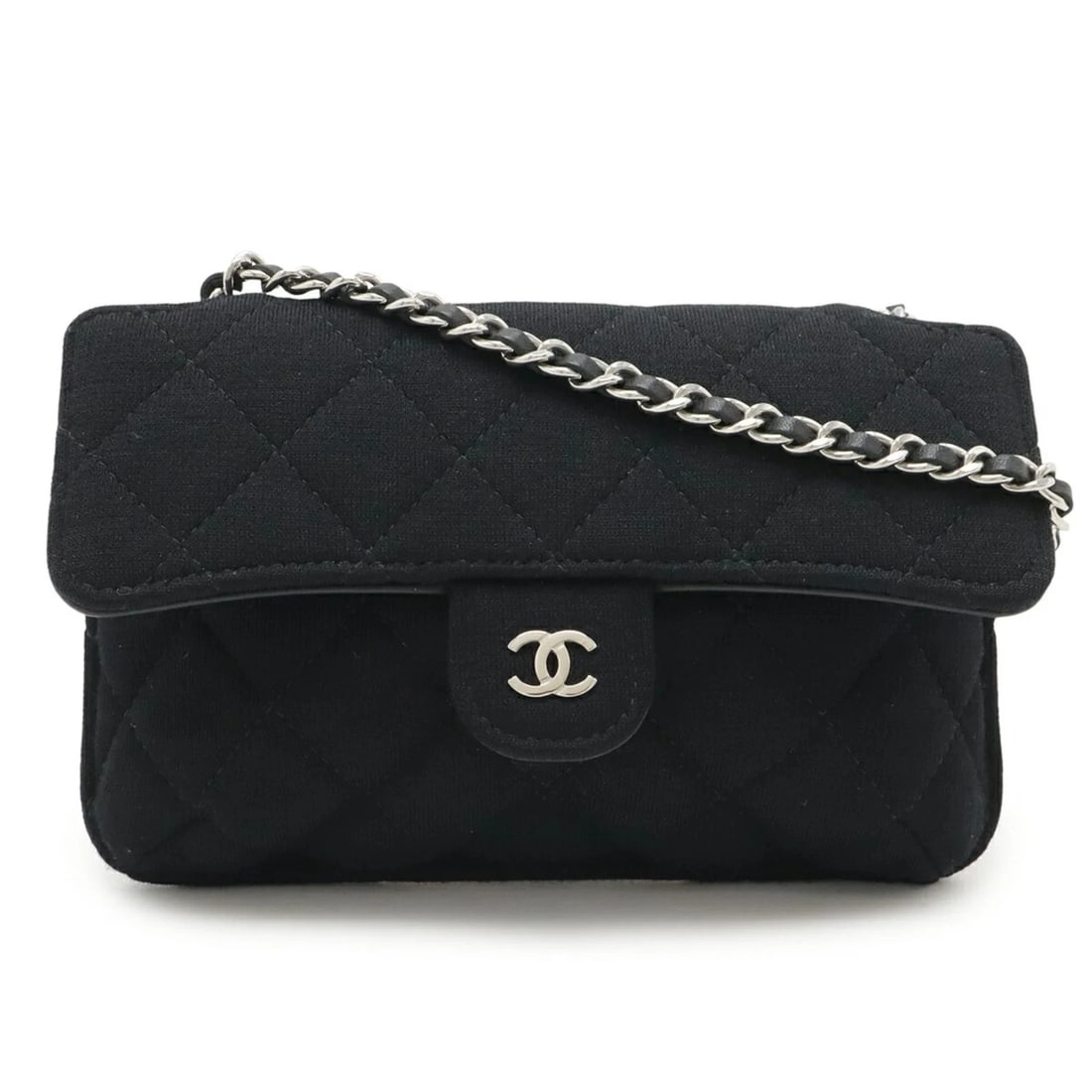 CHANEL MATELASSE COCO MARK ECO BAG: CHANEL Matelasse Coco Mark Eco Bag Brand: Chanel Type/Style: Eco-bag, Tote bag Material: Cotton , Nylon Color: Black,Gray Size: (HxWxD)11.5cm x 18cm x 3cm / 4.52'' x 7.08'' x 1.18'' Accessories: N