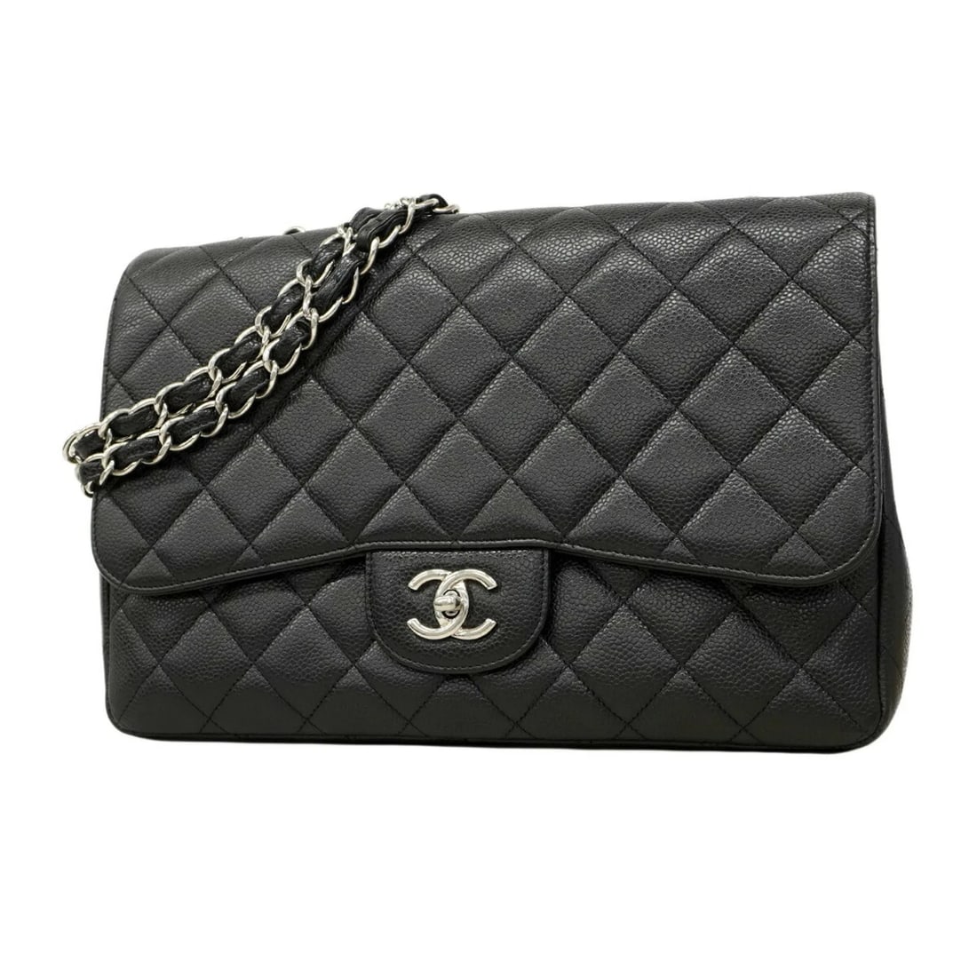 CHANEL SHOULDER BAG, LARGE MATELASSE, DOUBLE CHAIN (1 of 3)