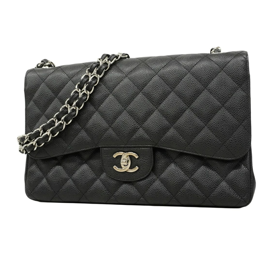 CHANEL SHOULDER BAG, LARGE MATELASSE, DOUBLE FLAP, CHAIN (1 of 4)