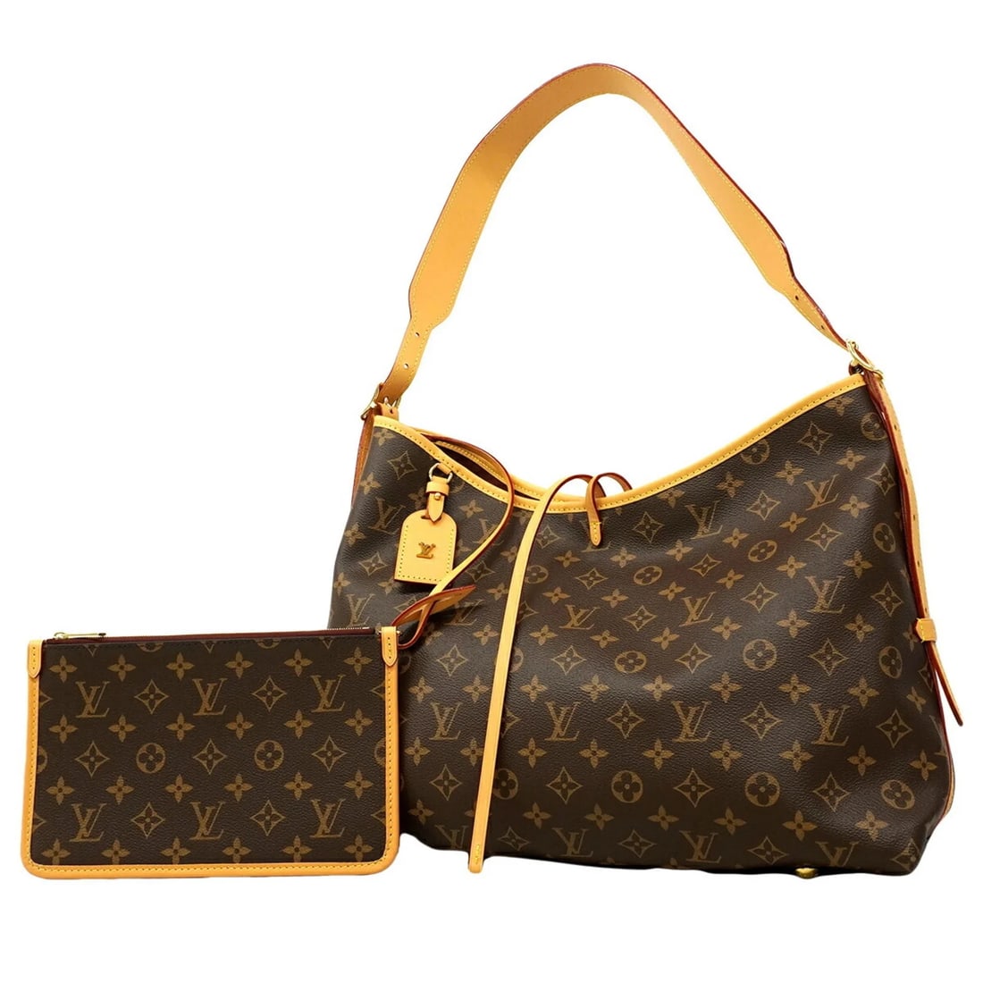 LOUIS VUITTON MONOGRAM CARRYALL NM SHOULDER BAG BROWN (1 of 4)