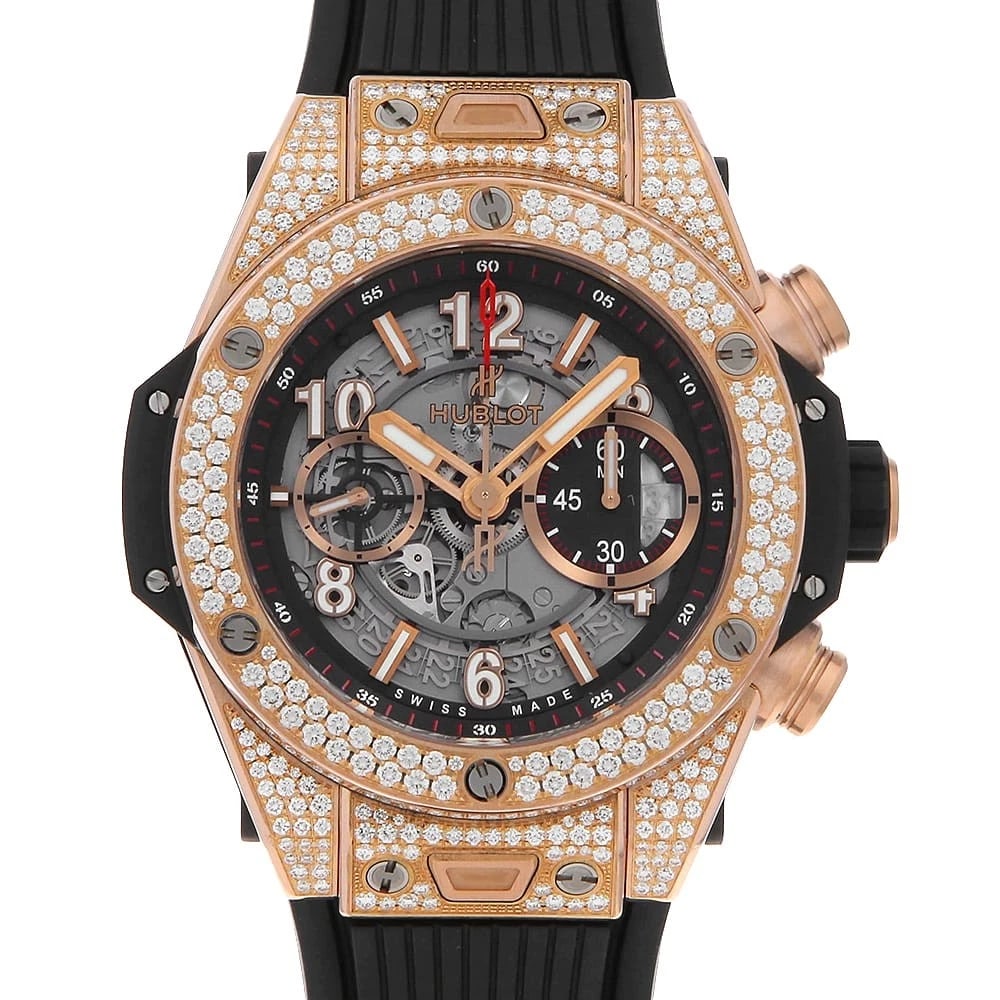 HUBLOT BIG BANG UNICO KING GOLD PAVE WATCH (1 of 3)