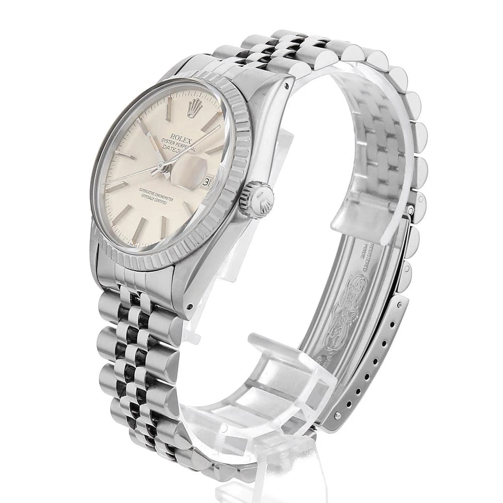ROLEX DATEJUST SILVER WATCH - 2