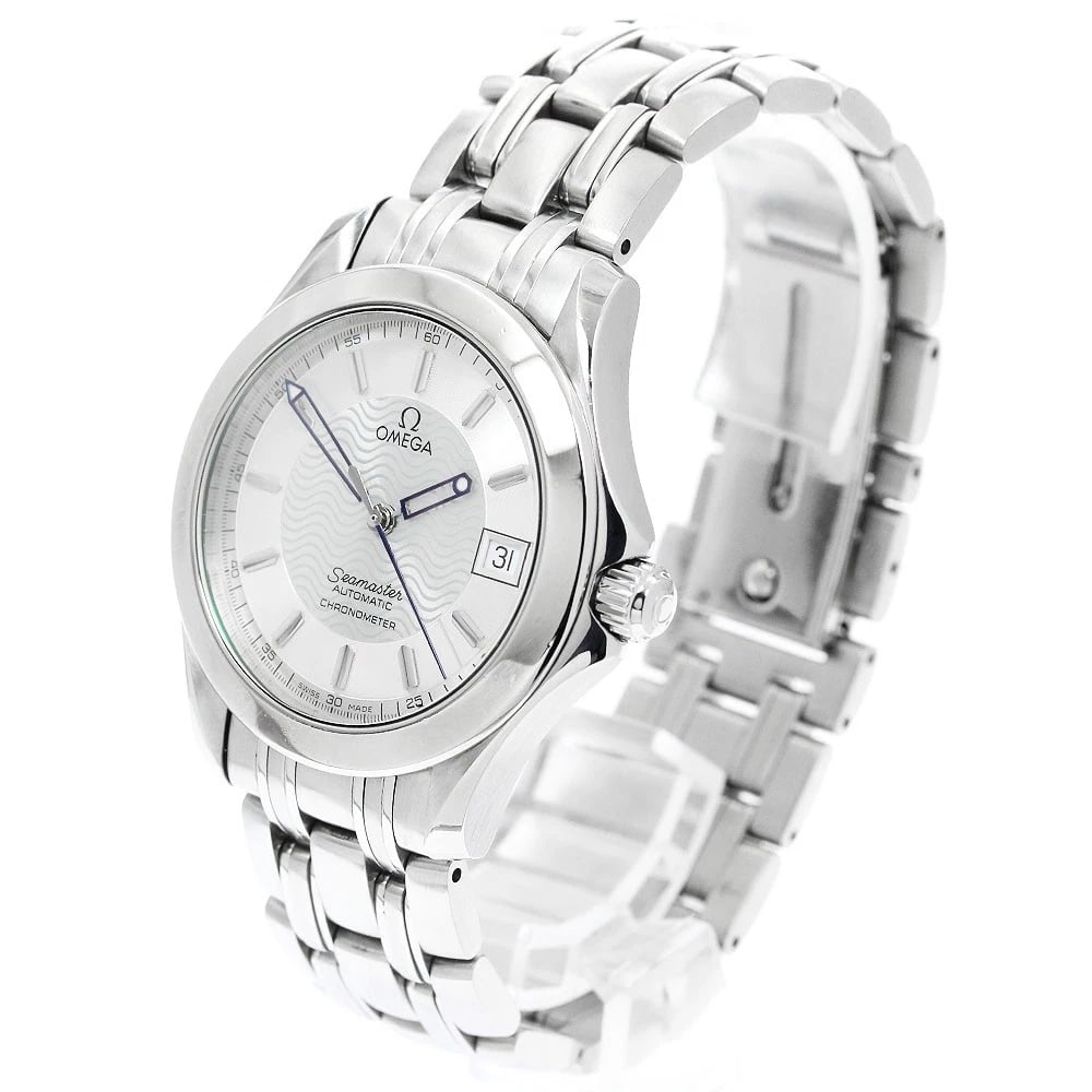 OMEGA SEAMASTER DATE CHRONOMETER SILVER AUTOMATIC WATCH - 2