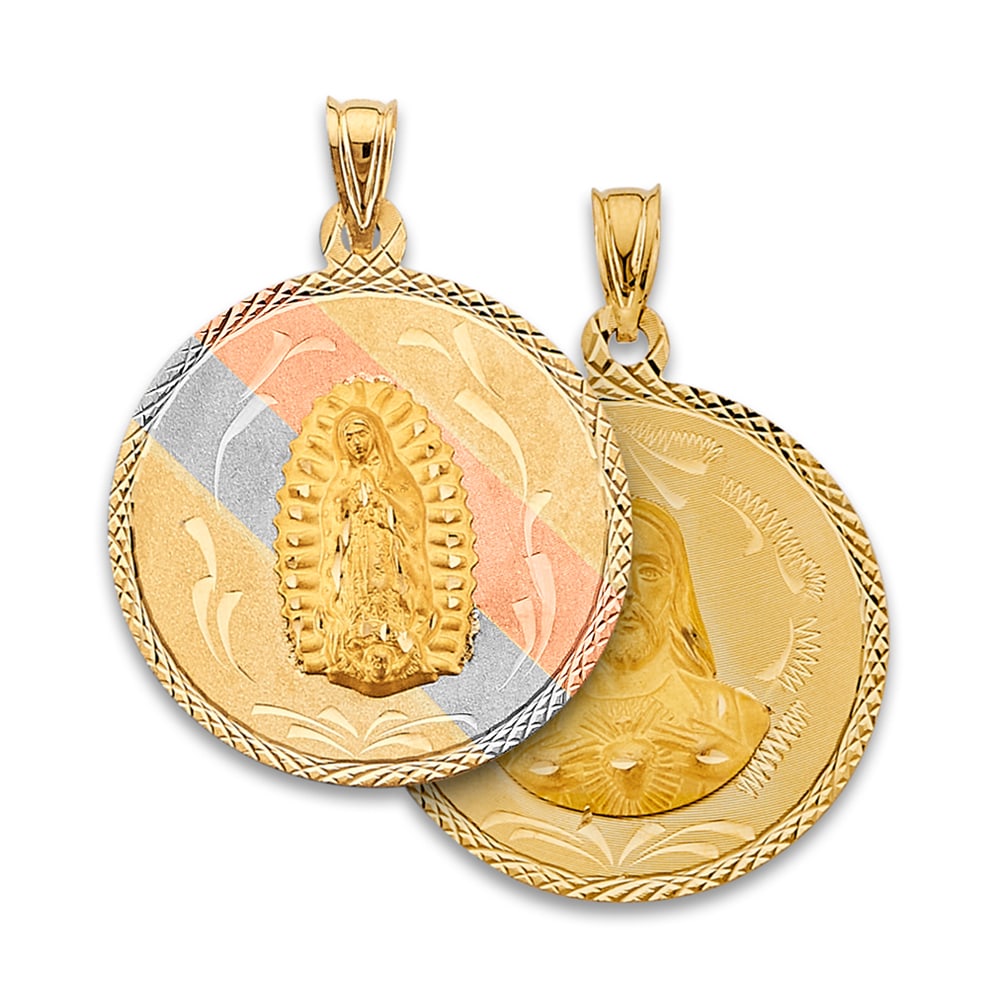 14K 3C RELIGIOUS STAMP PENDANT (1 of 4)