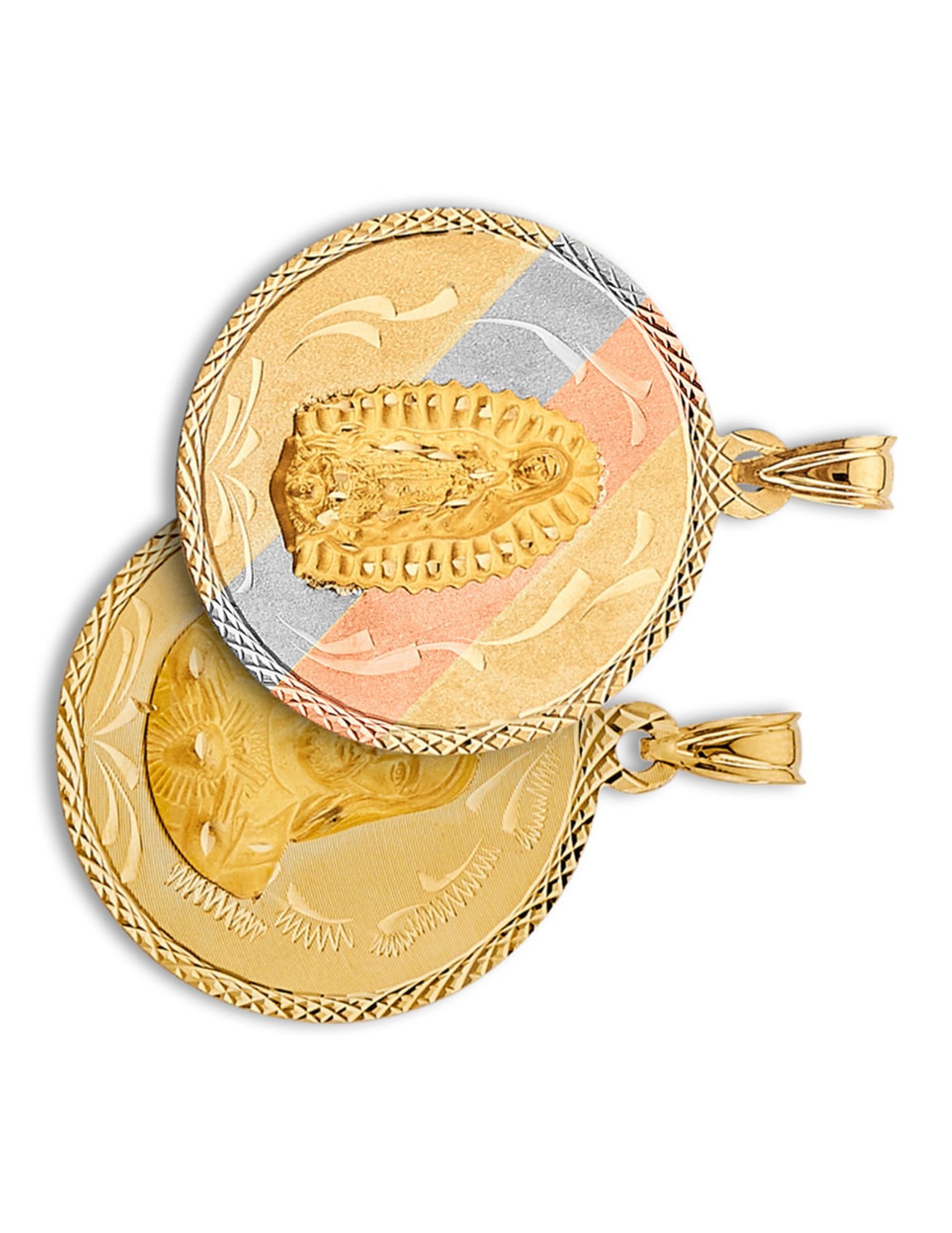 14K 3C RELIGIOUS STAMP PENDANT - 2