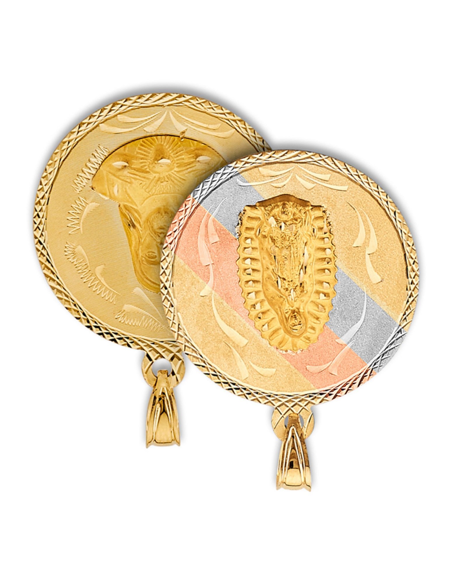 14K 3C RELIGIOUS STAMP PENDANT - 3