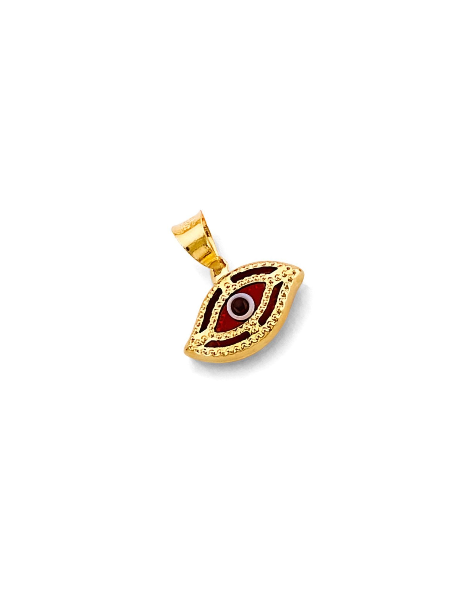 14KY EVIL EYE PENDANT - 4