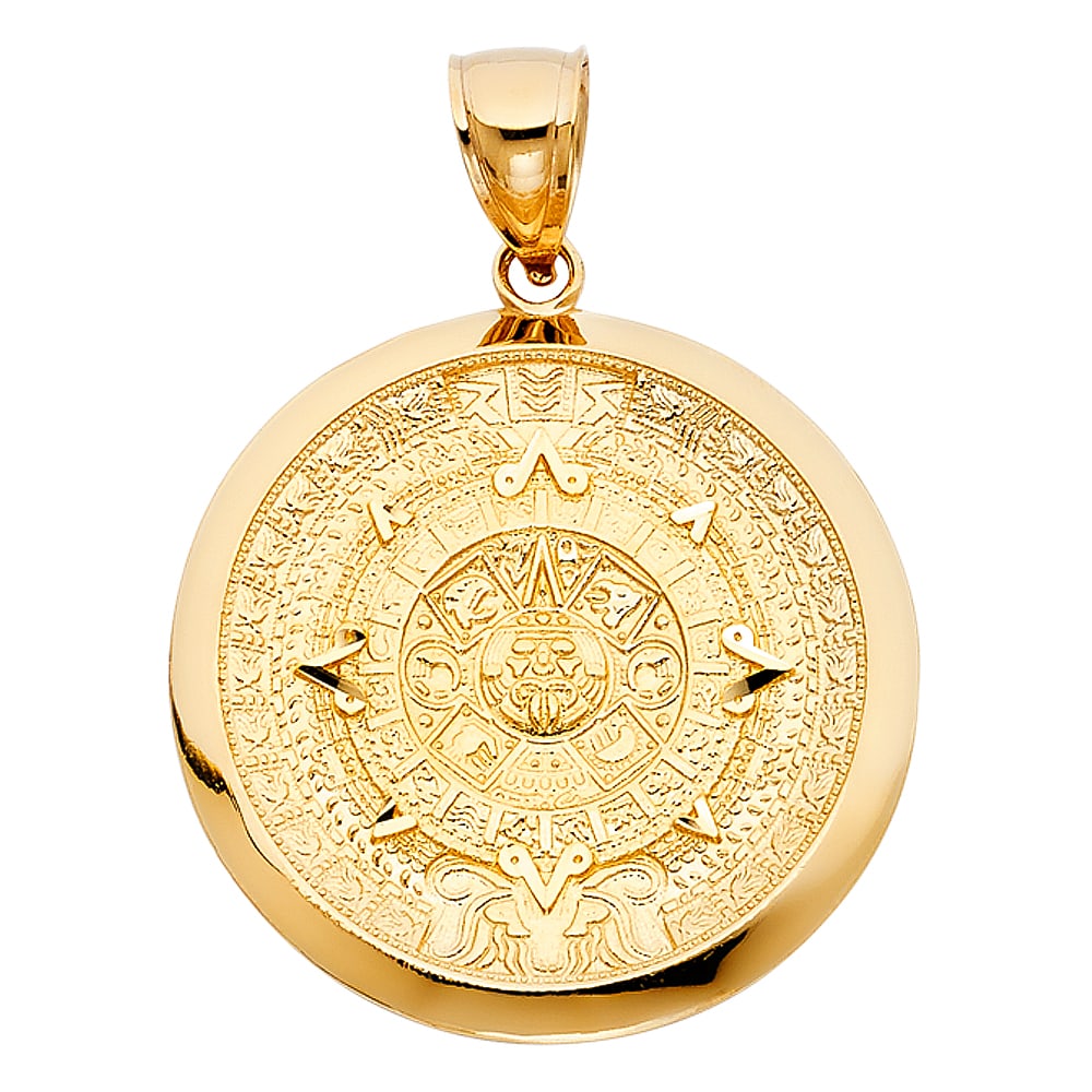 14KY CALENDARIO AZTECA PENDANT (1 of 4)