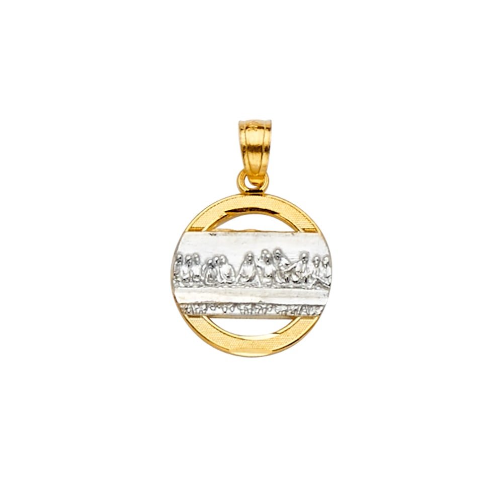 14K 2T LAST SUPPER PENDANT (1 of 4)