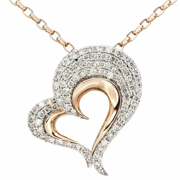 18K PG 18K WG DIAMOND SLIDE CHAIN NECKLACE: 18K PG 18K WG Diamond Slide Chain Necklace Brand: Unbranded Type/Style: Necklace Material: 18K PG 18K WG Color: WG PG Size: Size Length: approx. 45cm Top: approx. W15mm x H20mm * Regarding the size, t