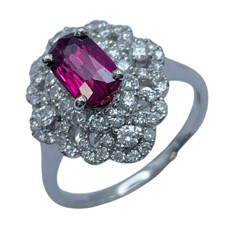 RUBY RING PLATINUM PT900 JEWELRY: Ruby Ring Platinum Pt900 Jewelry Brand: Unbranded Type/Style: Ring Material: Pt900, Main Stone Ruby Color: PT Size: 7 US Accessories: None Accessories Notice: When purchasing pre-owned goo