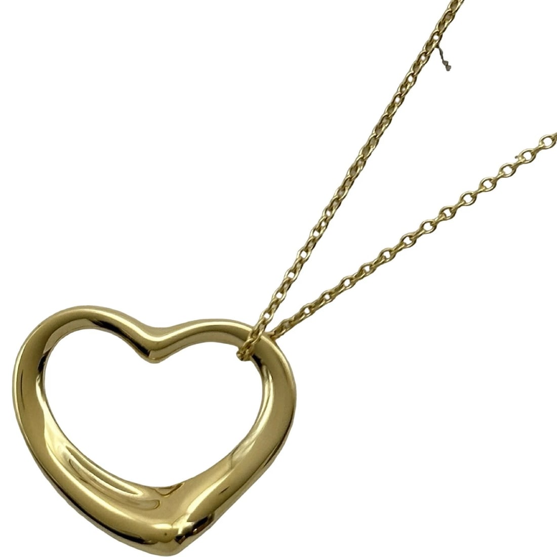 TIFFANY & CO. OVEN HEART NECKLACE JEWELRY: Tiffany & Co. Oven Heart Necklace Jewelry Brand: Tiffany & Co. Type/Style: Necklace Material: 18K YG Color: YG Size: Size Height: approx. 18.1mm Width: approx. 21.5mm Chain length: approx. 40cm Ac