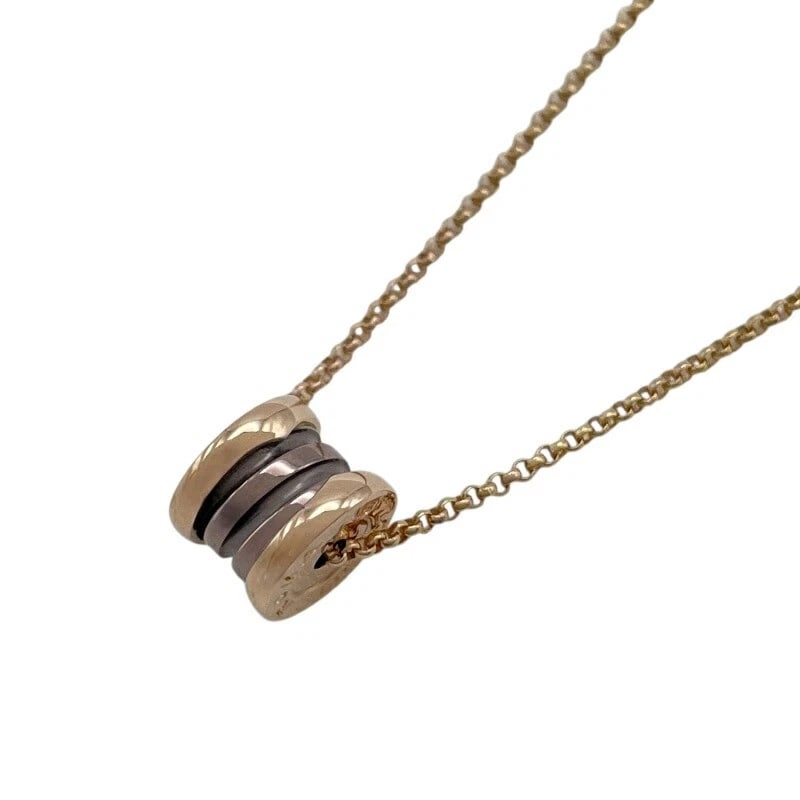 BVLGARI BULGARI B-ZERO1 NECKLACE PERFECT MISTAKE PG SS: Bvlgari Bulgari B-Zero1 Necklace Perfect Mistake PG SS Brand: Bvlgari Type/Style: Necklace Material: 18K PG SS Color: SS PG Size: Size Height: approx. 9.1mm Width: approx. 7.2mm Chain length: approx. 