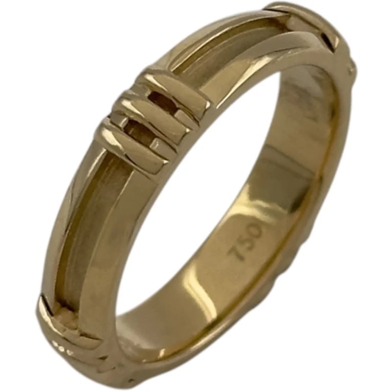TIFFANY & CO. ATLAS NUMERIC RING GOLD 18K JEWELRY: Tiffany & Co. Atlas Numeric Ring Gold 18K Jewelry Brand: Tiffany & Co. Type/Style: Ring Material: 18K YG Color: YG Size: 4.5 US Accessories: None Accessories Notice: When purchasing pre-ow