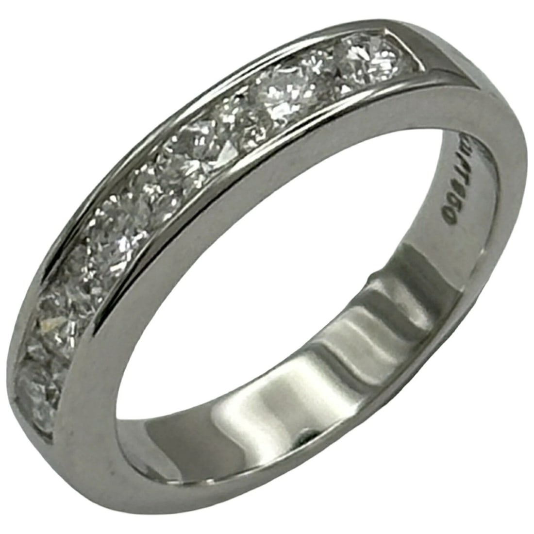TIFFANY & CO. HALF ETERNITY RING PT950 DIAMOND JEWELRY (1 of 5)