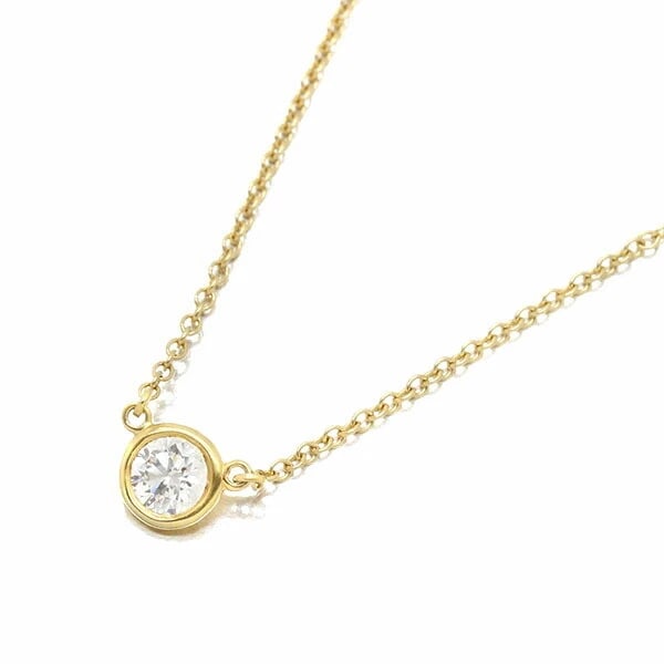 TIFFANY & CO. BY THE YARD DIAMOND NECKLACE: Tiffany & Co. By The Yard Diamond Necklace Brand: Tiffany & Co. Type/Style: Necklace Material: 18K YG Color: YG Size: Necklace Length 15.74 inch / 40.0 cm Pendant Motif Size Diameter: 5.0 mm Acces