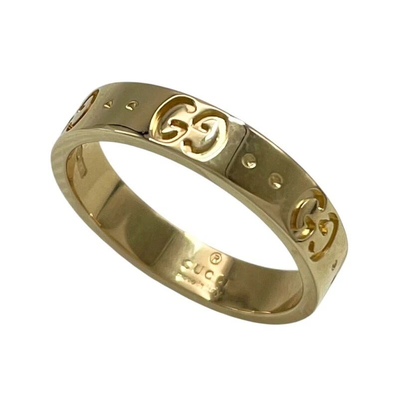 GUCCI ICON RING 18K YG JEWELRY: Gucci Icon Ring 18K YG Jewelry Brand: Gucci Type/Style: Ring Material: 18K YG Color: YG Size: 6.5 US Accessories: None Accessories Notice: When purchasing pre-owned goods, please refer to