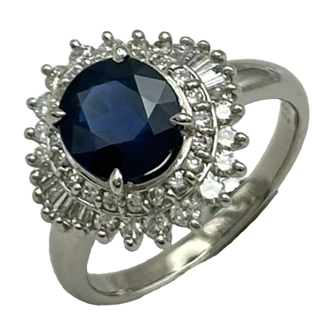 SAPPHIRE RING PLATINUM PT900 SAPPHIRE JEWELRY (1 of 5)