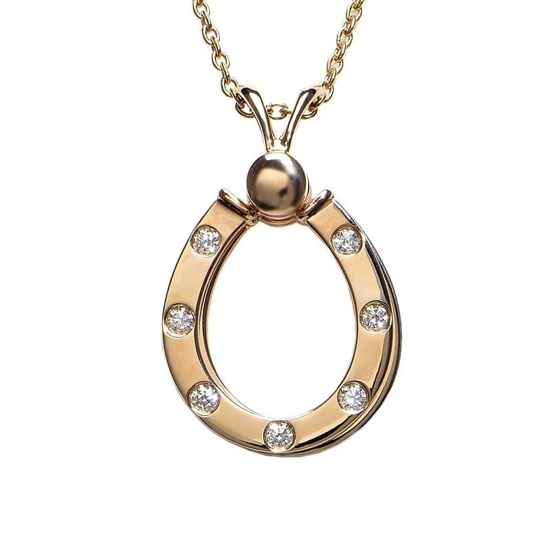 WALTHAM 0.22CT NATURAL DIAMOND NECKLACE: Waltham 0.22ct Natural Diamond Necklace Brand: Waltham Type/Style: Necklace Material: 18K PG, Main Stone Natural Diamond Color: PG Size: Size Effective length 40cm Chain width 1.3mm Motif 17.6mm x