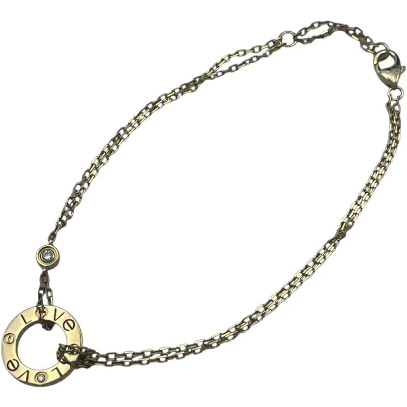 CARTIER LOVE CIRCLE BRACELET GOLD AU750/DIAMOND JEWELRY: Cartier Love Circle Bracelet Gold Au750/Diamond Jewelry Brand: Cartier Type/Style: Bracelet Material: 18K YG Color: YG Size: Size Height: approx. 12.8mm Width: approx. 12.8mm Total length: approx.