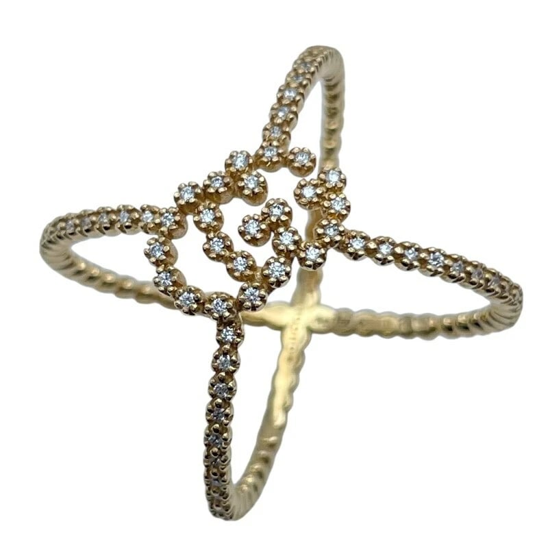 GUCCI GG RUNNING RING GOLD 18K JEWELRY: Gucci Gg Running Ring Gold 18K Jewelry Brand: Gucci Type/Style: Ring Material: 18K YG Color: YG Size: 7 US Accessories: None Accessories Notice: When purchasing pre-owned goods, please ref