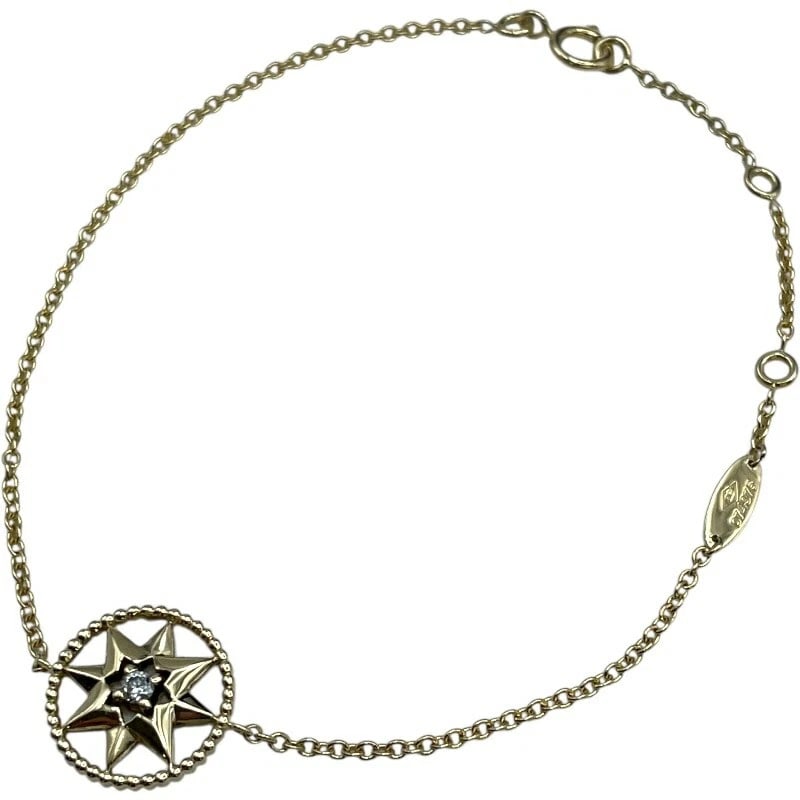 CHRISTIAN DIOR ROSE DE VAN BRACELET: Christian Dior Rose De Van Bracelet Brand: Christian Dior Type/Style: Bracelet Material: 18K YG Color: YG Size: Size Total length: Approximately 17.5cm Arm circumference: approx. 17cm Accessories: