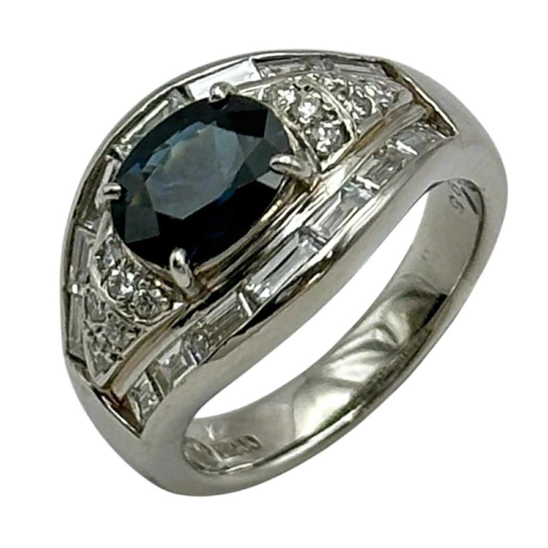 SAPPHIRE RING PLATINUM PT900 SAPPHIRE JEWELRY (1 of 4)