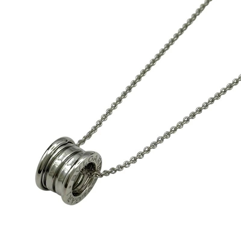 BVLGARI B-ZERO1 NECKLACE WHITE GOLD 750 JEWELRY: Bvlgari B-Zero1 Necklace White Gold 750 Jewelry Brand: Bvlgari Type/Style: Necklace Material: K18 WG Color: WG Size: Size Height: approx. 14.5mm Width: approx. 14.5mm Total length: approx. 40cm
