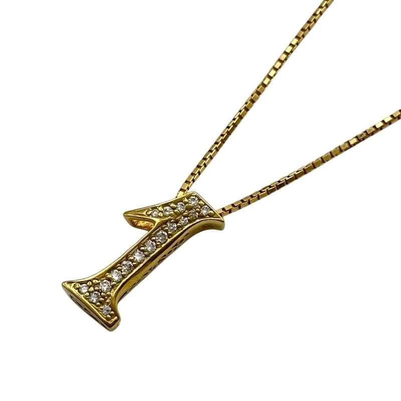 YUKIZAKI NOBLE NUMBER DIAMOND NECKLACE GOLD 18K JEWELRY: Yukizaki Noble Number Diamond Necklace Gold 18K Jewelry Brand: Unbranded Type/Style: Necklace Material: 18K YG Color: YG Size: Size Height: approx. 18.3mm Width: approx. 8.5mm Chain length: approx. 48