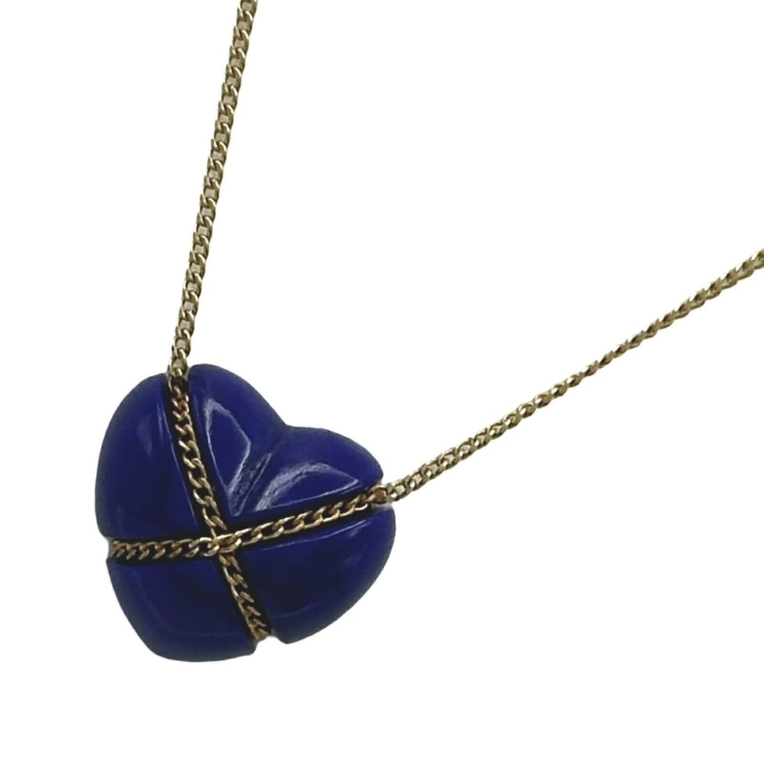 TIFFANY & CO. CHAIN CROSS HEART NECKLACE: Tiffany & Co. Chain Cross Heart Necklace Brand: Tiffany & Co. Type/Style: Necklace Material: 18K YG Color: YG Size: Size Height: approx. 12.2mm Width: approx. 13.2mm Chain length: approx. 45cm Acc