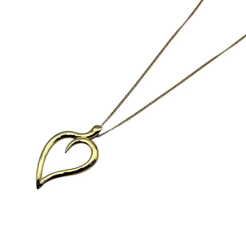 TIFFANY & CO. LEAF NECKLACE GOLD 18K JEWELRY: Tiffany & Co. Leaf Necklace Gold 18K Jewelry Brand: Tiffany & Co. Type/Style: Necklace Material: 18K YG Color: YG Size: Size Height: approx. 27.1mm Width: approx. 14.8mm Chain length: approx. 46cm