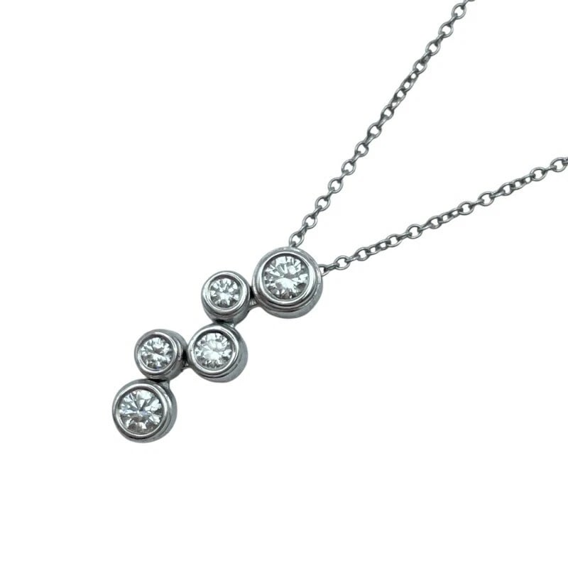 TIFFANY & CO. BUBBLE NECKLACE PLATINUM: Tiffany & Co. Bubble Necklace Platinum Brand: Tiffany & Co. Type/Style: Necklace Material: Pt950 Color: PT Size: Size Height: approx. 23.5mm Width: approx. 11.5mm Chain length: approx. 40cm Access