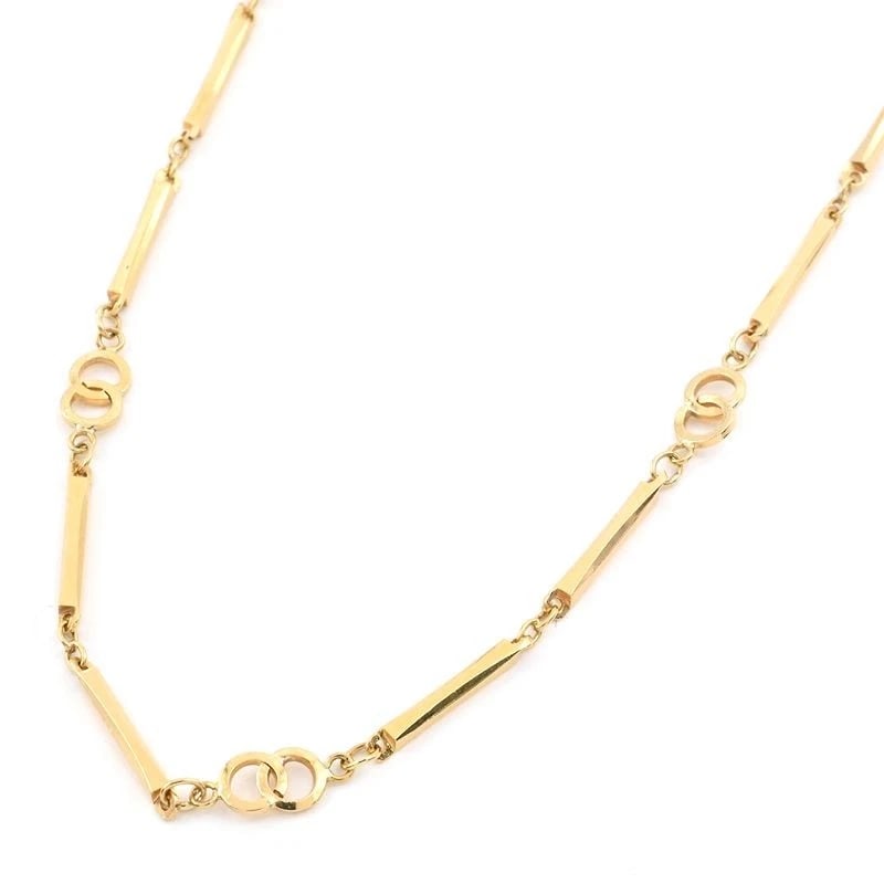 KIRIKO CHAIN NECKLACE 18K YG: Kiriko Chain Necklace 18K YG Brand: Unbranded Type/Style: Necklace Material: 18K YG Color: YG Size: Size Effective length 40cm Chain width 3.9mm Accessories: None Accessories Notice: When