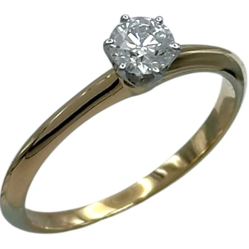 TIFFANY & CO. SOLITAIRE RING: Tiffany & Co. Solitaire Ring Brand: Tiffany & Co. Type/Style: Ring Material: K18YG Color: YG Size: 5 US Accessories: None Accessories Notice: When purchasing pre-owned goods, please refer