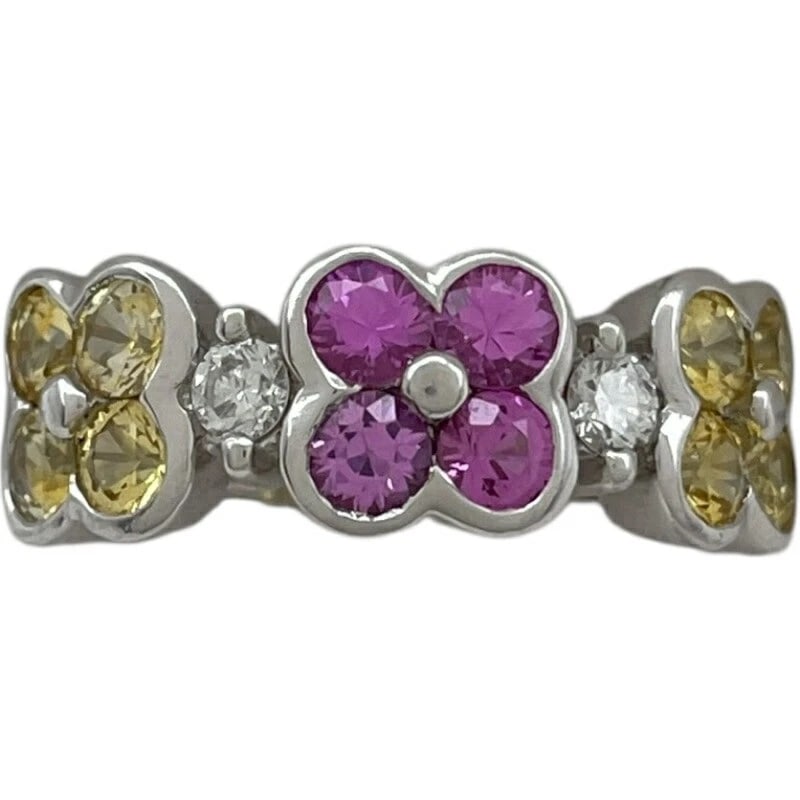 PONTE VECCHIO RING WHITE GOLD 18K DIAMOND JEWELRY: Ponte Vecchio Ring White Gold 18K Diamond Jewelry Brand: Ponte Vecchio Type/Style: Ring Material: K18 WG Color: WG Size: 5.5 US Accessories: None Accessories Notice: When purchasing pre-owned goods,