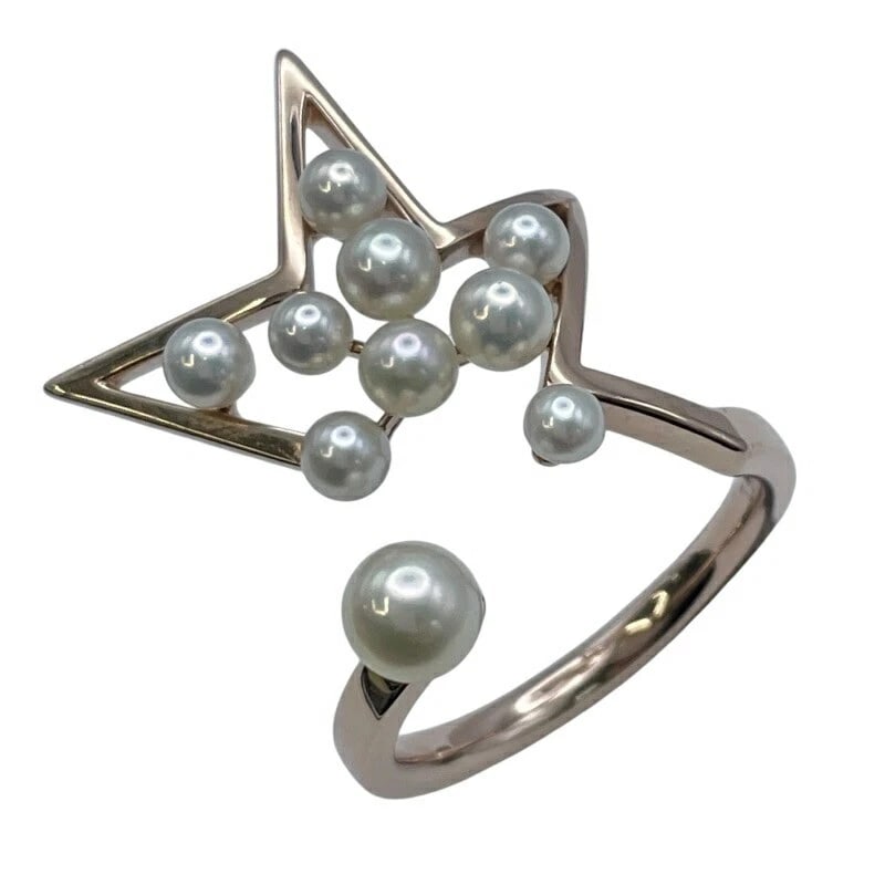 TASAKI RING PINK GOLD 18K JEWELRY: Tasaki Ring Pink Gold 18K Jewelry Brand: Tasaki Type/Style: Ring Material: 18K PG Color: PG Size: 6.5 US Accessories: None Accessories Notice: When purchasing pre-owned goods, please refer to the