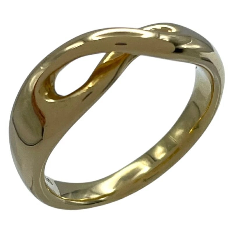 TIFFANY & CO. INFINITY RING GOLD 18K JEWELRY: Tiffany & Co. Infinity Ring Gold 18K Jewelry Brand: Tiffany & Co. Type/Style: Ring Material: 18K YG Color: YG Size: 6 US Accessories: None Accessories Notice: When purchasing pre-owned goo