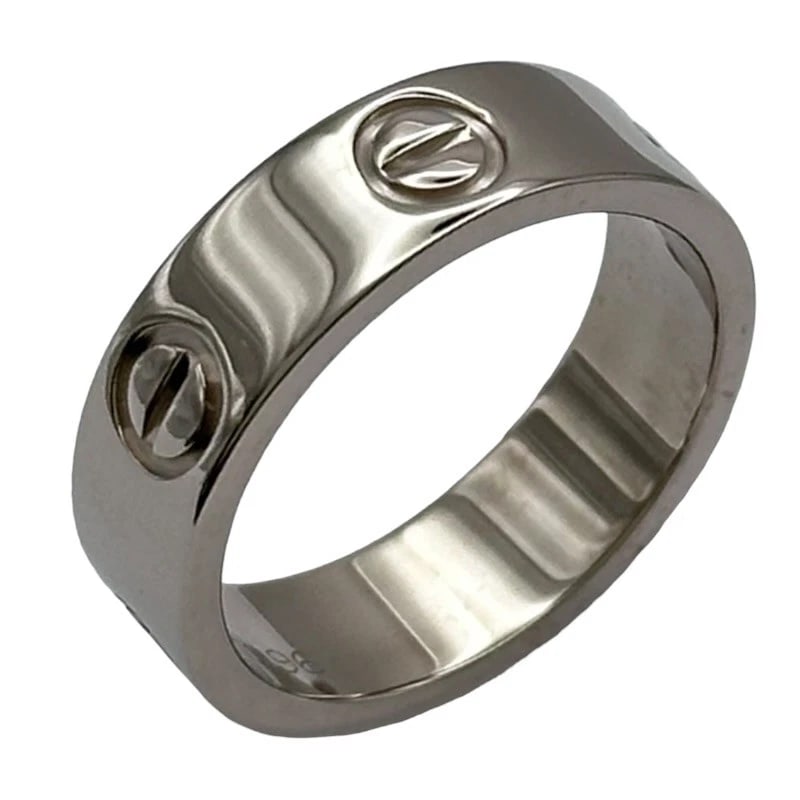 CARTIER LOVE RING WHITE GOLD 18K JEWELRY: Cartier Love Ring White Gold 18K Jewelry Brand: Cartier Type/Style: Ring Material: 18K WG Color: WG Size: 5.5 US Accessories: None Accessories Notice: When purchasing pre-owned goods, plea