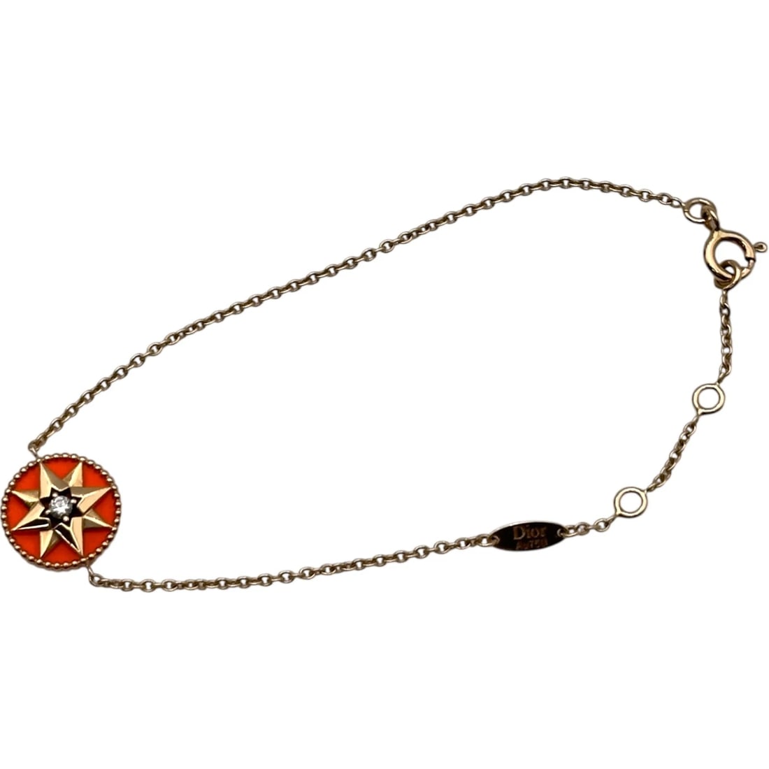 CHRISTIAN DIOR ROSE DE VAN BRACELET PINK GOLD: Christian Dior Rose De Van Bracelet Pink Gold Brand: Christian Dior Type/Style: Bracelet Material: 18K PG Color: PG Size: Size Total length: Approximately 17.5cm Arm circumference: Approximately ~17cm