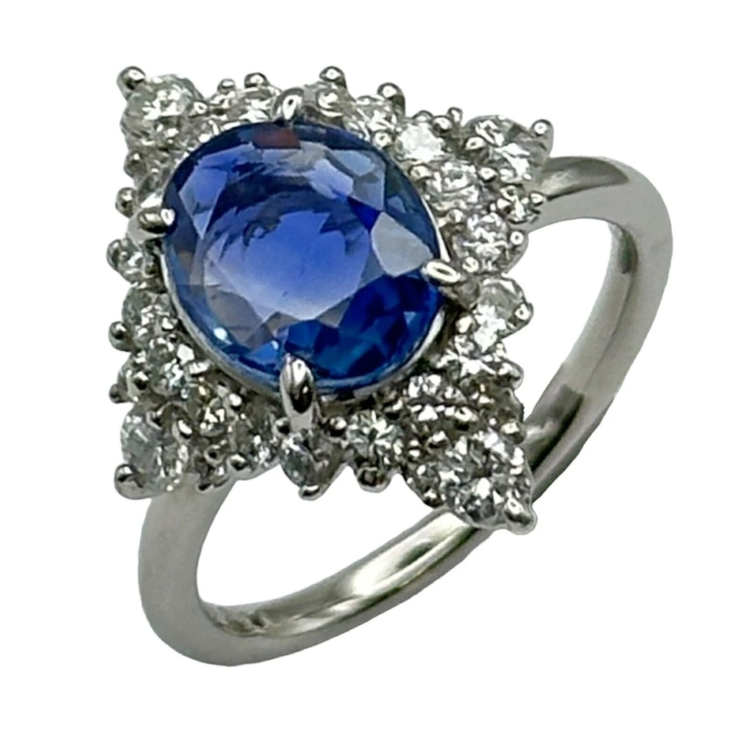 SAPPHIRE NON-HEATING RING PLATINUM PT900 JEWELRY (1 of 4)