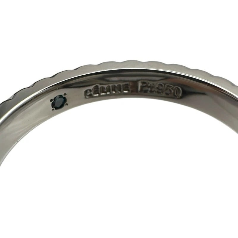 CELINE CELINE DESIGN RING PLATINUM - 5
