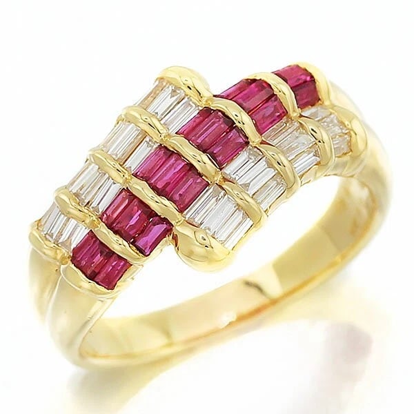 18K YG RUBY DIAMOND RING YELLOW GOLD: 18K YG Ruby Diamond Ring Yellow Gold Brand: Unbranded Type/Style: Ring Material: 18K YG Color: YG Size: 8.5 US Accessories: None Accessories Notice: When purchasing pre-owned goods, please refer to