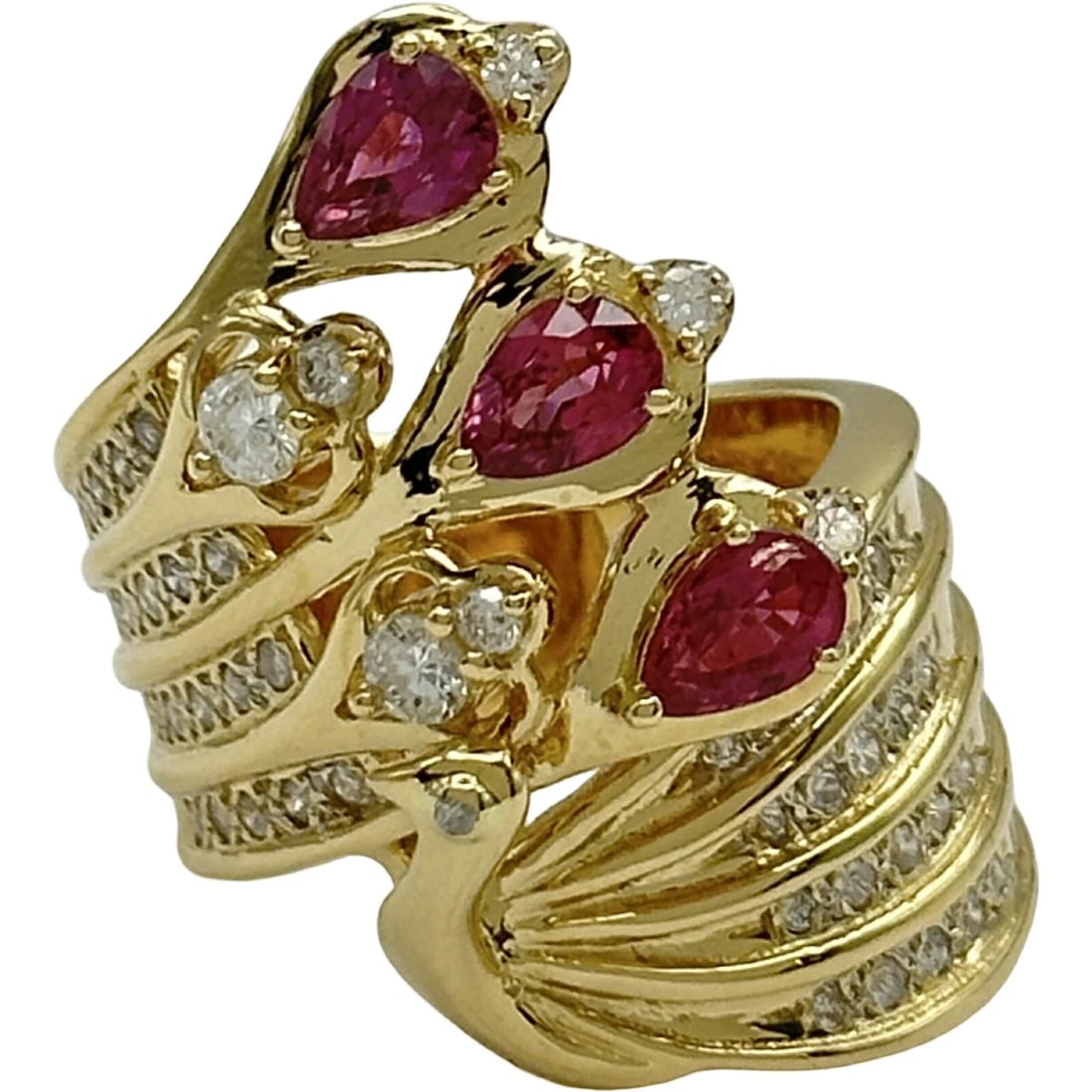 RUBY BIRD RING GOLD 18K RUBY ??JEWELRY - 2