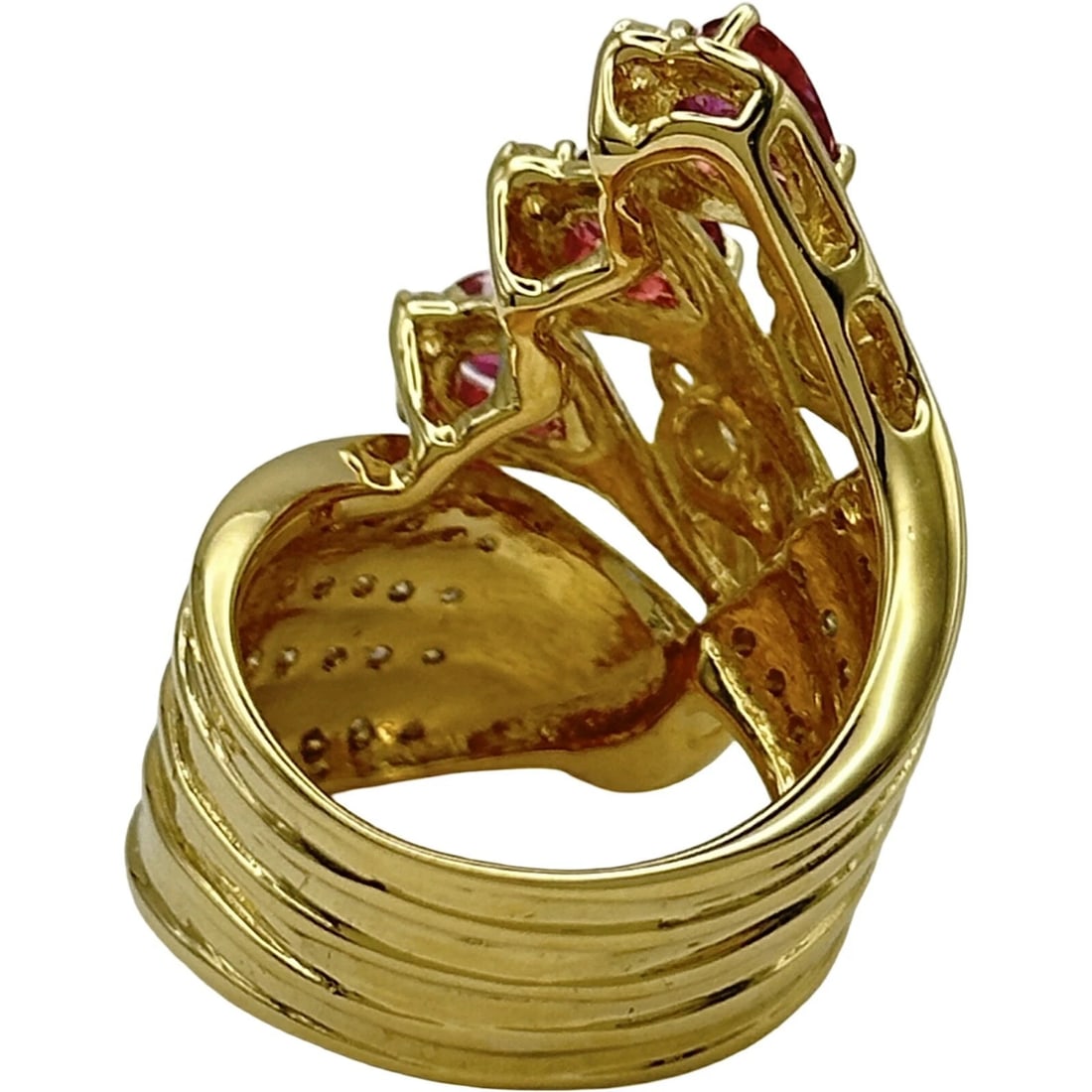 RUBY BIRD RING GOLD 18K RUBY ??JEWELRY - 3
