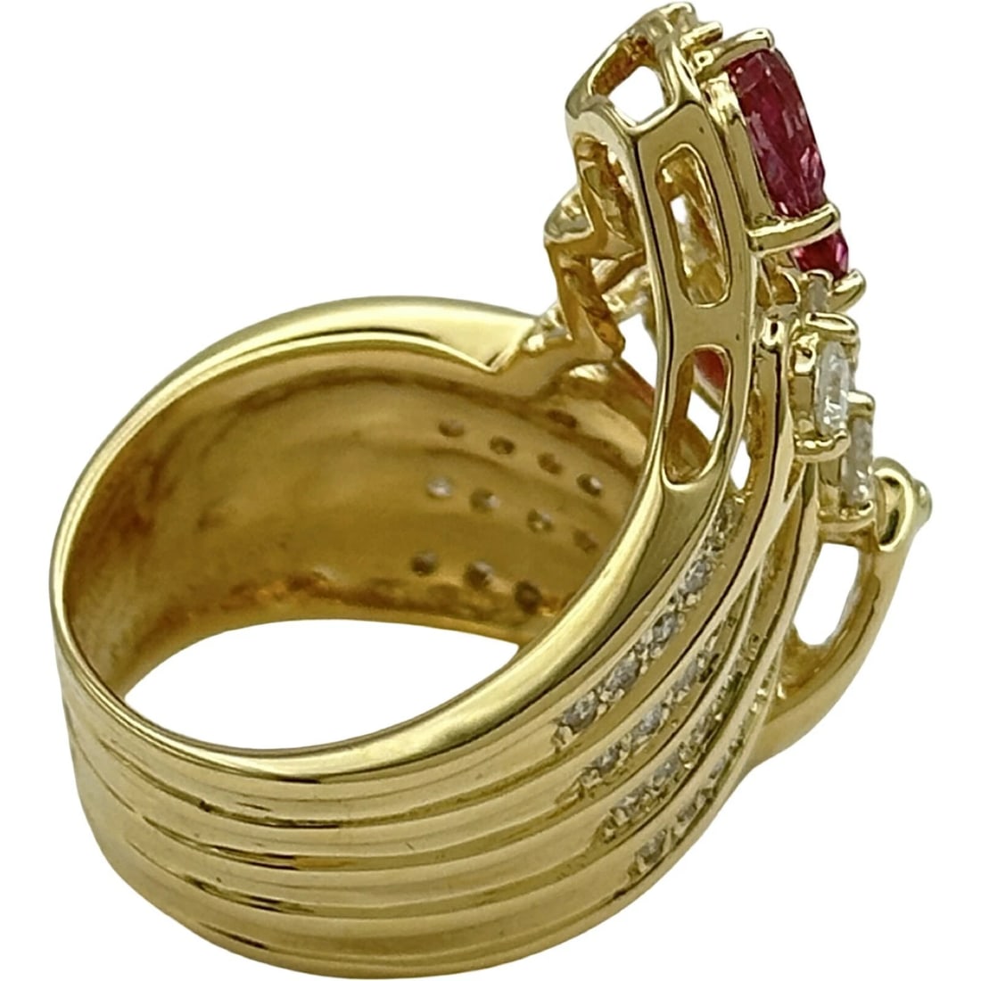 RUBY BIRD RING GOLD 18K RUBY ??JEWELRY - 4