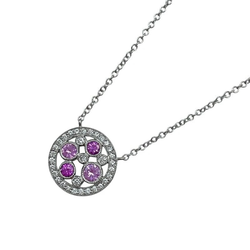 TIFFANY & CO. COBBLESTONE NECKLACE PLATINUM JEWELRY: Tiffany & Co. Cobblestone Necklace Platinum Jewelry Brand: Tiffany & Co. Type/Style: Necklace Material: Pt950 Color: PT Size: Size Height: approx. 11.5mm Width: approx. 11.5mm Chain length: approx.
