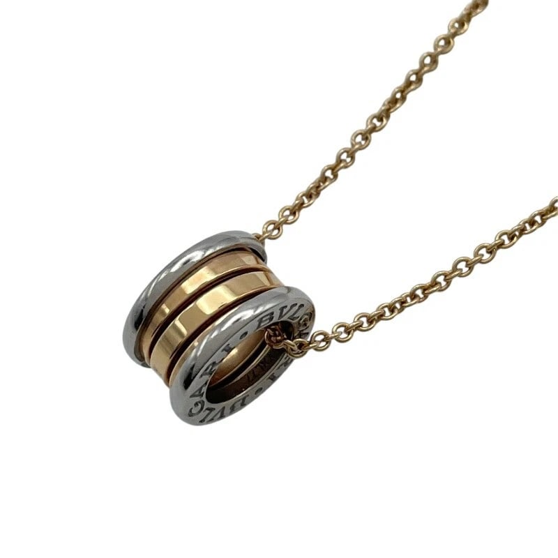 BVLGARI B-ZERO1 NECKLACE WHITE GOLD: Bvlgari B-Zero1 Necklace White Gold Brand: Bvlgari Type/Style: Necklace Material: K18 WG PG Color: WG PG Size: Size Height: approx. 14.7mm Width: approx. 7.8mm Chain length: approx. 45cm Accessori