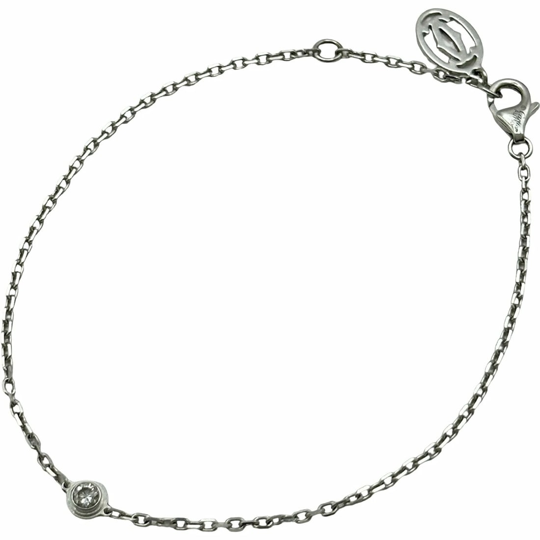 CARTIER DAMOUR DIAMOND BRACELET WHITE GOLD: Cartier Damour Diamond Bracelet White Gold Brand: Cartier Type/Style: Bracelet Material: 18K WG Color: WG Size: Size Height: approx. 4.4mm Width: approx. 4.4mm Arm circumference: approx. 17cm Acce